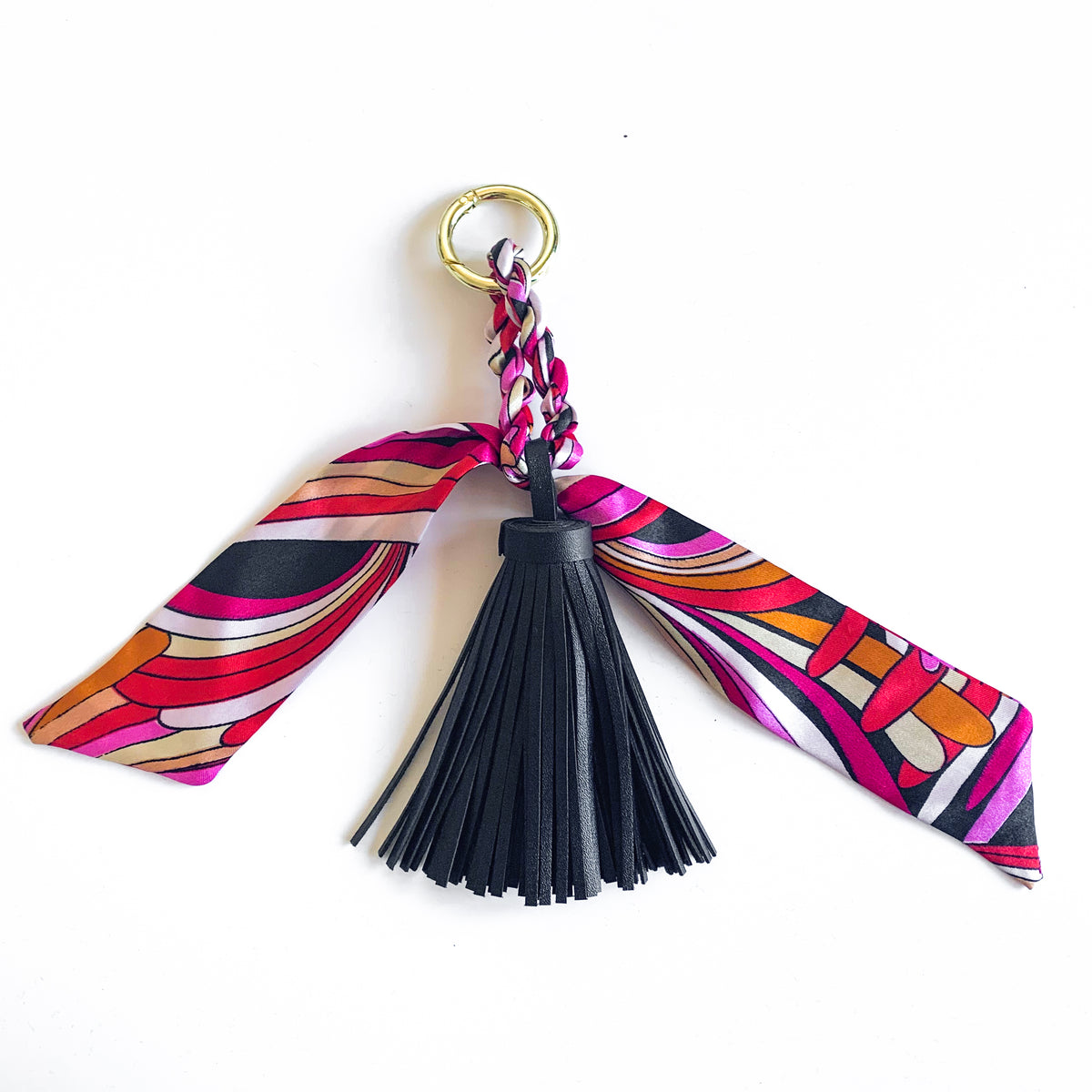 Moroccan Silk Tassel Bag Charm in Silver – Halcyon & Hadley