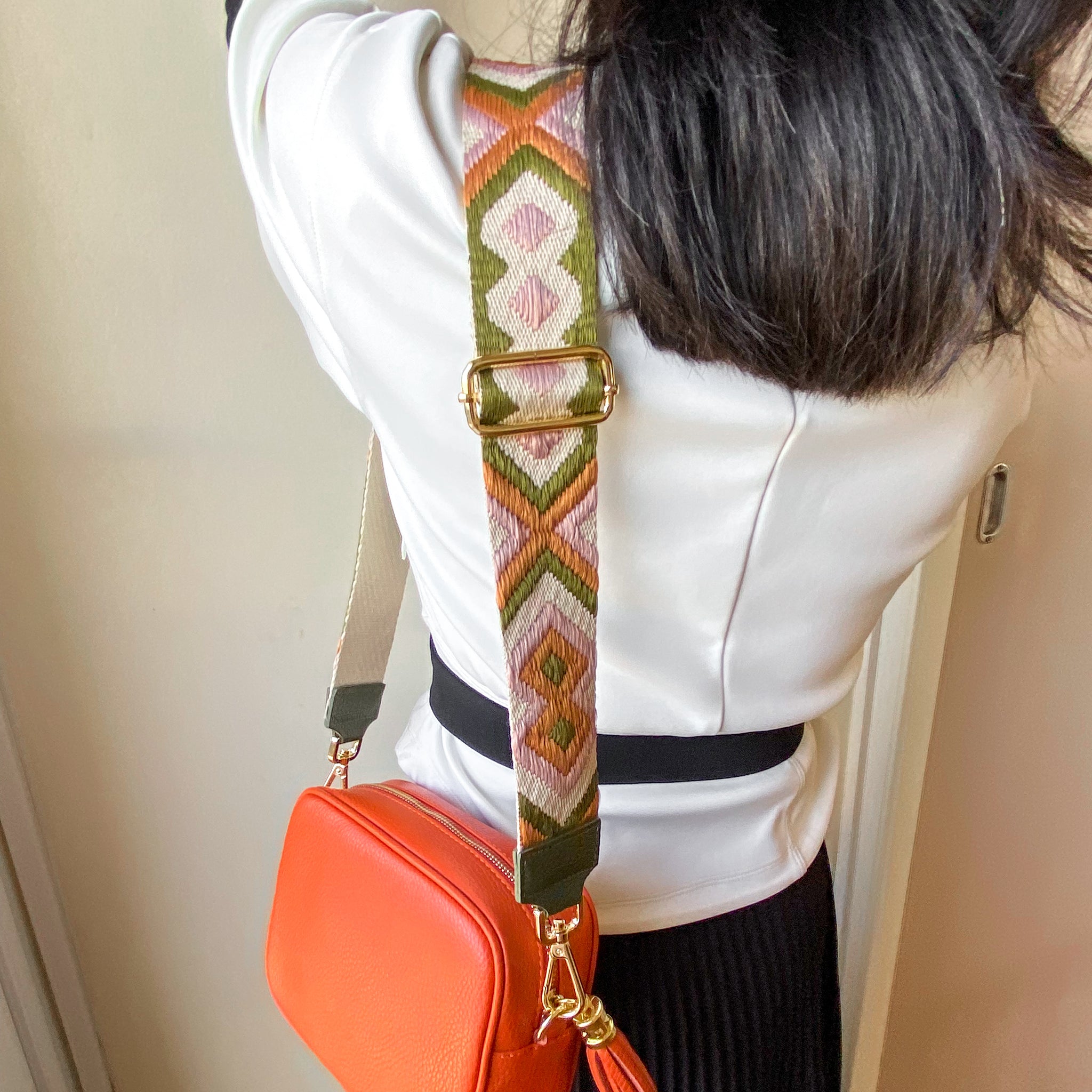 Interchangeable Wide Leather Bag Strap Made in Italy – Obilis Paris